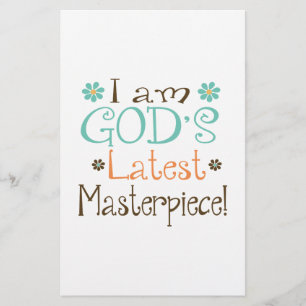 Gods Latest Masterpiece Stationery