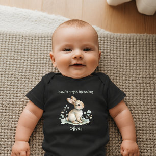 God's Little Blessing Bunny Newborn Baby Bodysuit