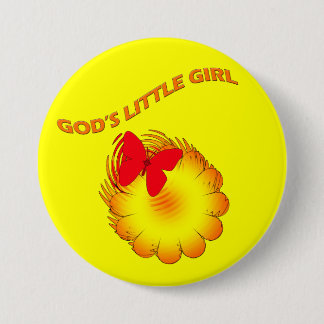 Gods Little Girl 7.5 Cm Round Badge