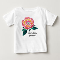 God's Little Princess Modern Toddler Ruffle Tee
