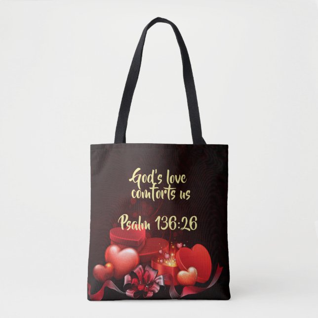 God's Love  All-Over-Print Tote Bag, Medium (Front)