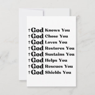 God's Love and Promises Faith-Filled Devotion Card
