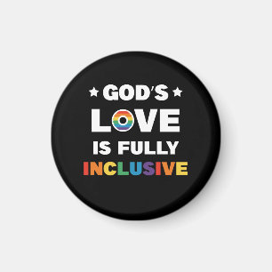 God's Love Is Fully Inclusive Gay LGBT Pride Month Magnet