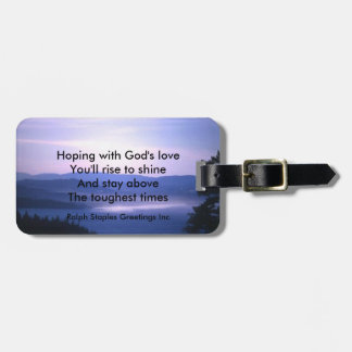 God's love luggage tag