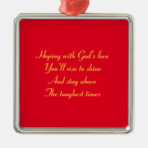 God's love metal tree decoration