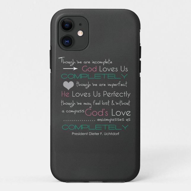 God's Love Quote Phone & Tablet Case (Back)