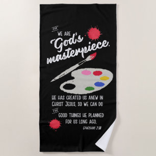 God's masterpiece beach towel
