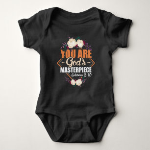 God's Masterpiece Ephesians 2:10 Bible Verse Baby Bodysuit