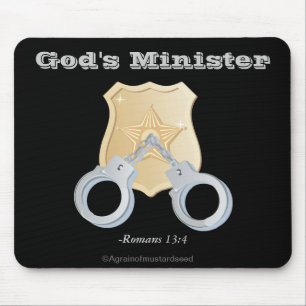 God's Minister Law Enforcement Mouse Pad
