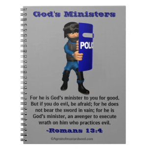 God's Ministers Police Swat Spiral Notebook