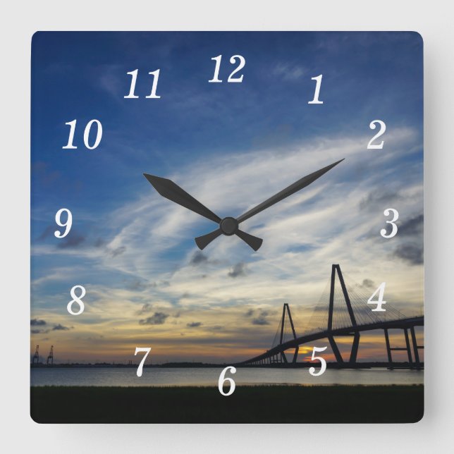 Gods Painting At Arthur Ravenel Square Wall Clock (Front)