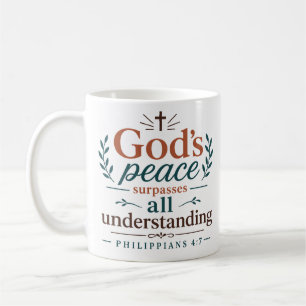 Gods Peace Surpasses All Understanding Scripture Coffee Mug