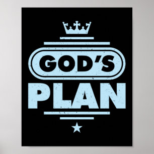 God's Plan Jesus Faith Poster