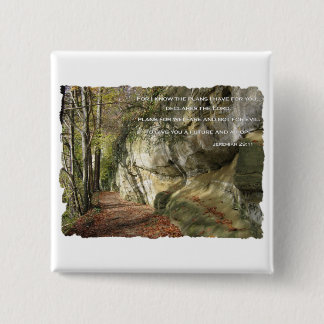 God's Plan To Prosper You Jeremiah 29:11 15 Cm Square Badge