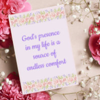 God's Presence In My Life Christian Affirmation