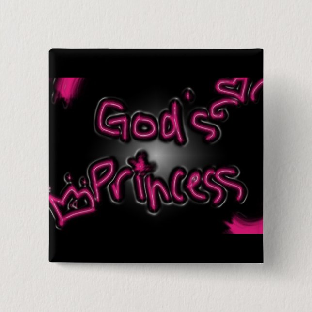 Gods Princess 15 Cm Square Badge (Front)