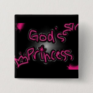 Gods Princess 15 Cm Square Badge