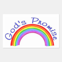 God's promise with rainbow Christian