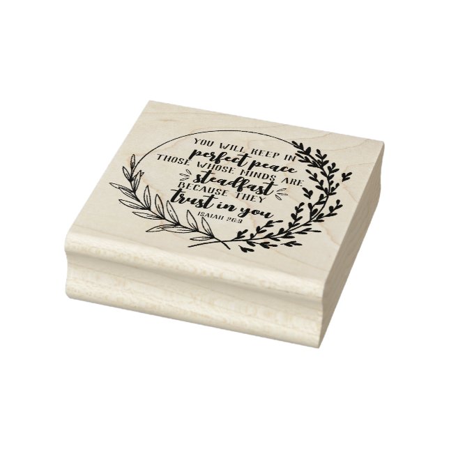 God's Promises for your Every Need - Isa. 26:3 Rubber Stamp (Stamp)