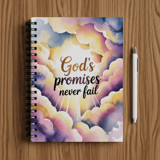 God's promises never fails, Christian faith  Notebook