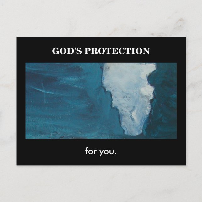 GOD'S PROTECTION POSTCARD (Front)