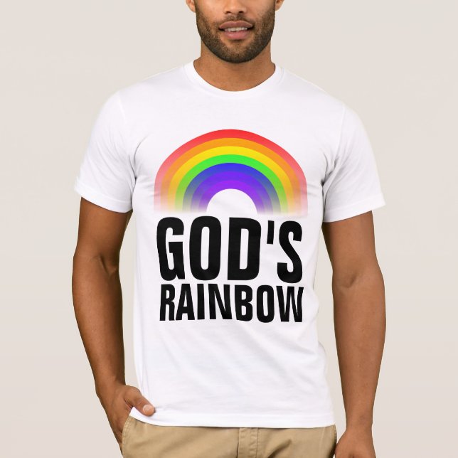 GOD'S RAINBOW CHRISTIAN T-shirts (Front)
