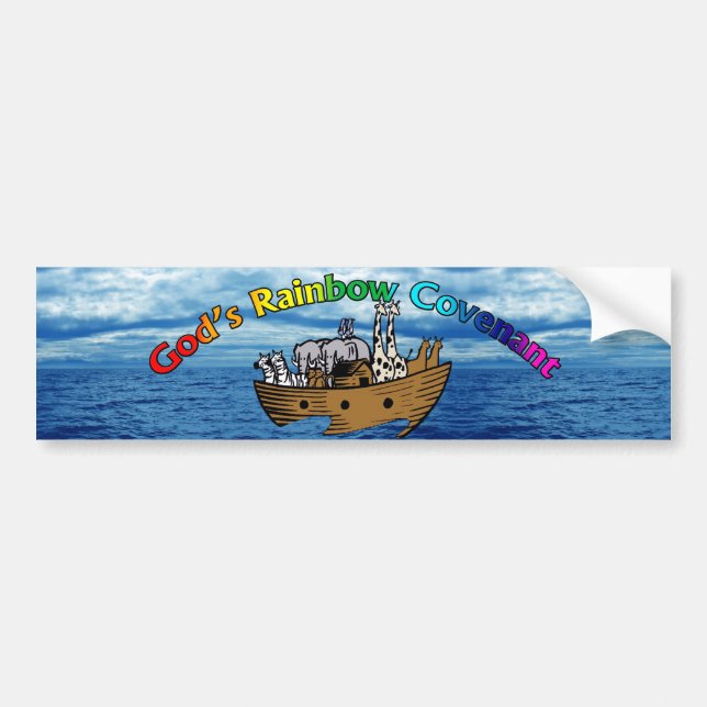 God's Rainbow Covenant Bumper Sticker (Front)