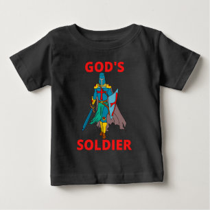 God's Soldier In Arms Baby T-Shirt