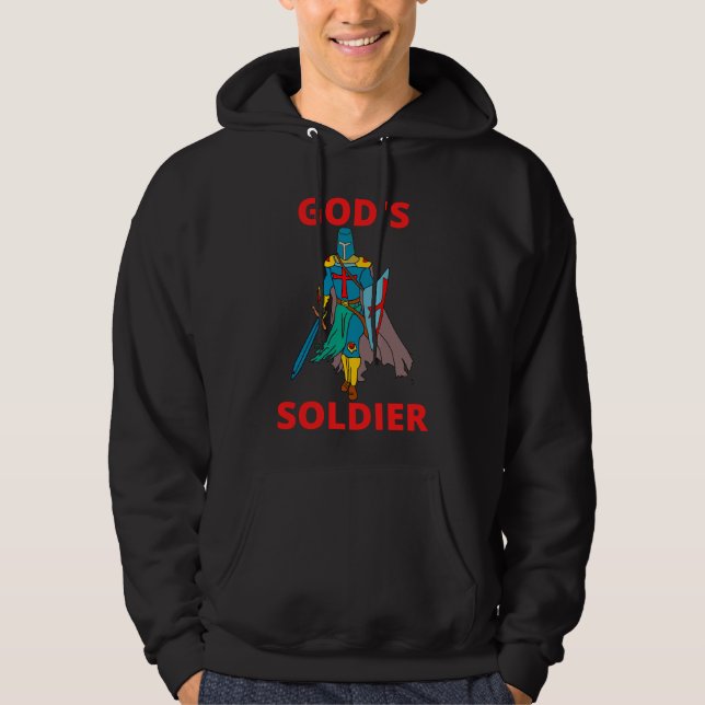 God's Soldier In Arms Men's  Hoodie (Front)