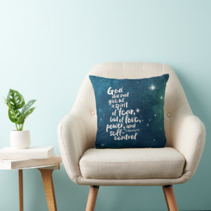 GOD's Spirit of Love - NO FEAR - POWER Bible Verse Cushion