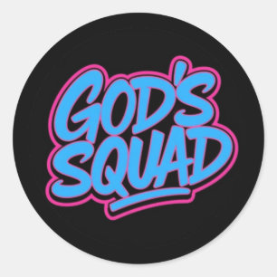 God's Squad Classic Round Sticker