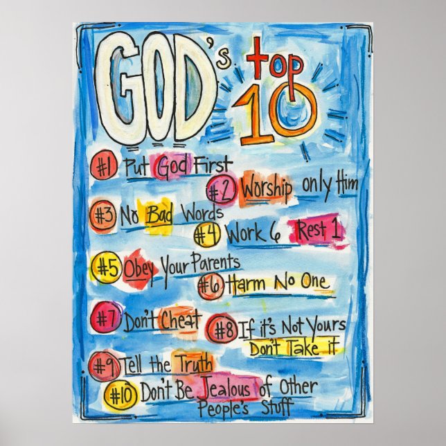 God's Top Ten Poster (Front)