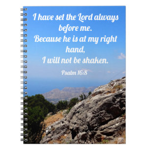 God's View Christian Bible Verse Notebook