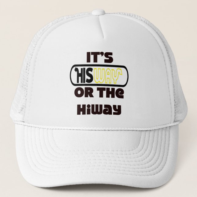 God's Way Christian Trucker Hat (Front)