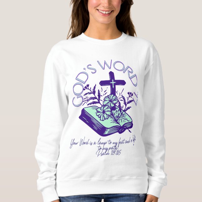 God's Word 77 Psalm Scripture Sweatshirt (Front)