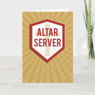 Godson Altar Server Congratulations Starburst Card
