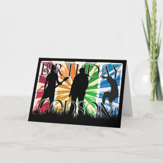 Godson Birthday Card Male Modern