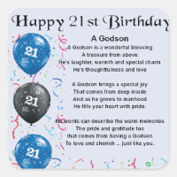 Godson Poem - 21st Birthday