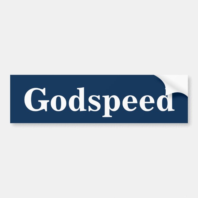 GODSPEED BUMPER STICKER (Front)
