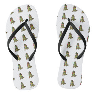 Godzilla and gnomes jandals