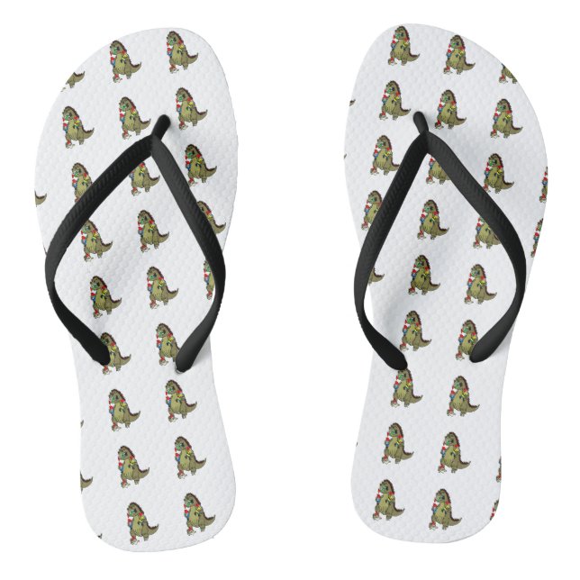 Godzilla and gnomes jandals (Footbed)