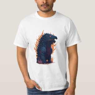 Godzilla with fire godzilla firing T-Shirt