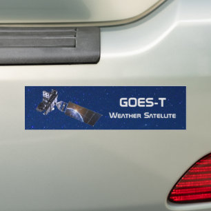 GOES-T Weather Satellite Bumper Sticker