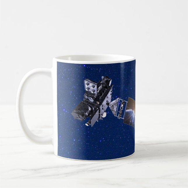 GOES-T Weather Satellite Coffee Mug (Left)