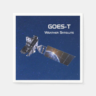GOES-T Weather Satellite Napkin