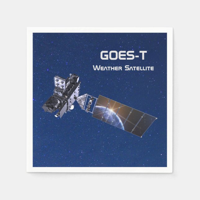 GOES-T Weather Satellite Napkin (Front)