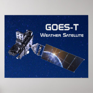 GOES-T Weather Satellite Poster