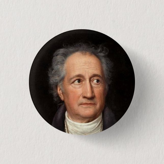 goethe 3 cm round badge (Front)