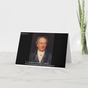 Goethe "Beautiful World" Quote Gifts Cards Etc