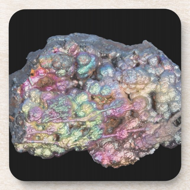 Goethite Showing Iridescence Coaster (Front)
